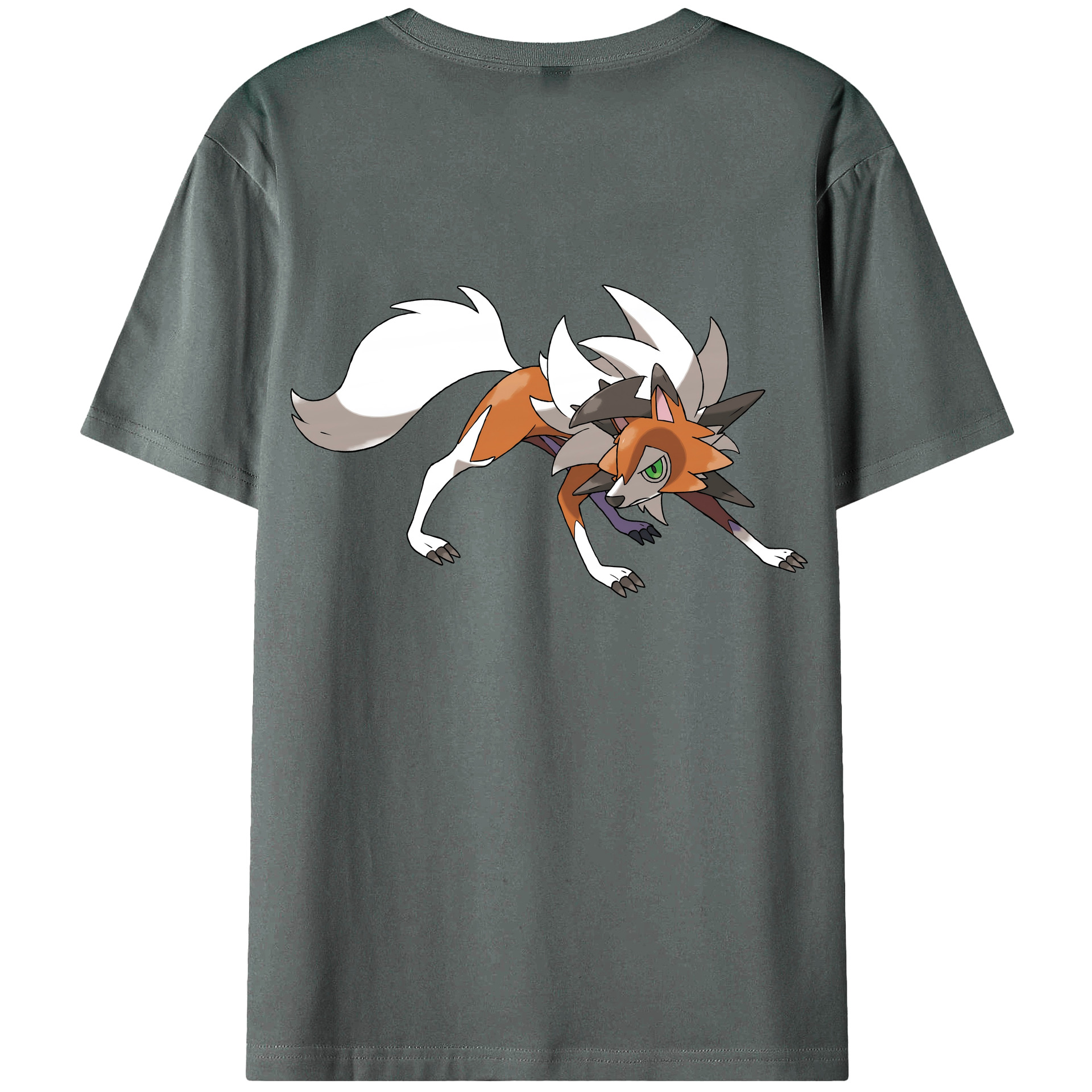 （画像用） ポケットモンスター Pokémon 綿100％ メンズ半袖Tシャツ（バックプリント） 通気性